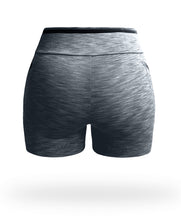 Load image into Gallery viewer, Short Pro Running Dama Corto jaspeado Gris