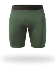 Cargar imagen en el visor de la galería, Short Pro Running Hombre Verde Oscuro 5 bolsillos