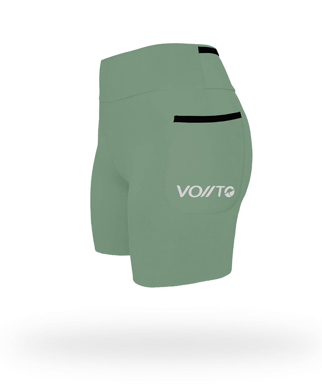 Short Pro Running Dama Largo Verde Claro