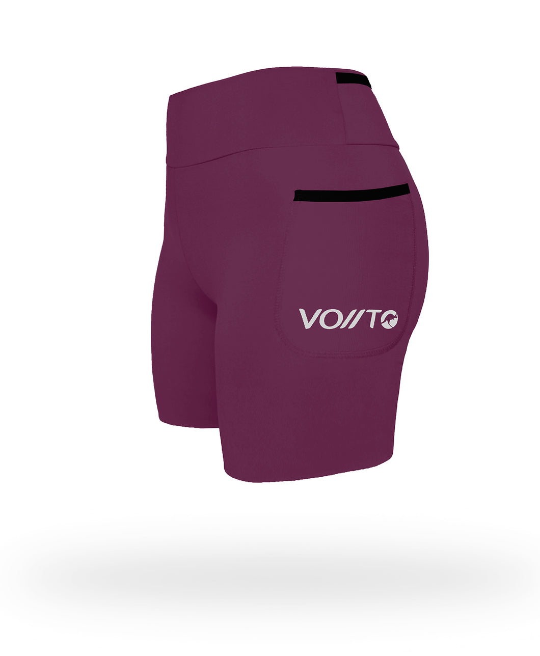 Short Pro Running Dama Largo Vinotinto