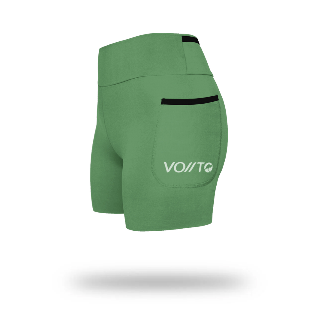 Short Pro Running Dama Corto Verde Claro