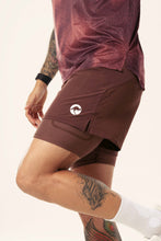 Cargar imagen en el visor de la galería, Pantaloneta con Bolsillo lateral Café
