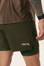 Load image into Gallery viewer, Pantaloneta con Bolsillo lateral Verde Militar Oscura
