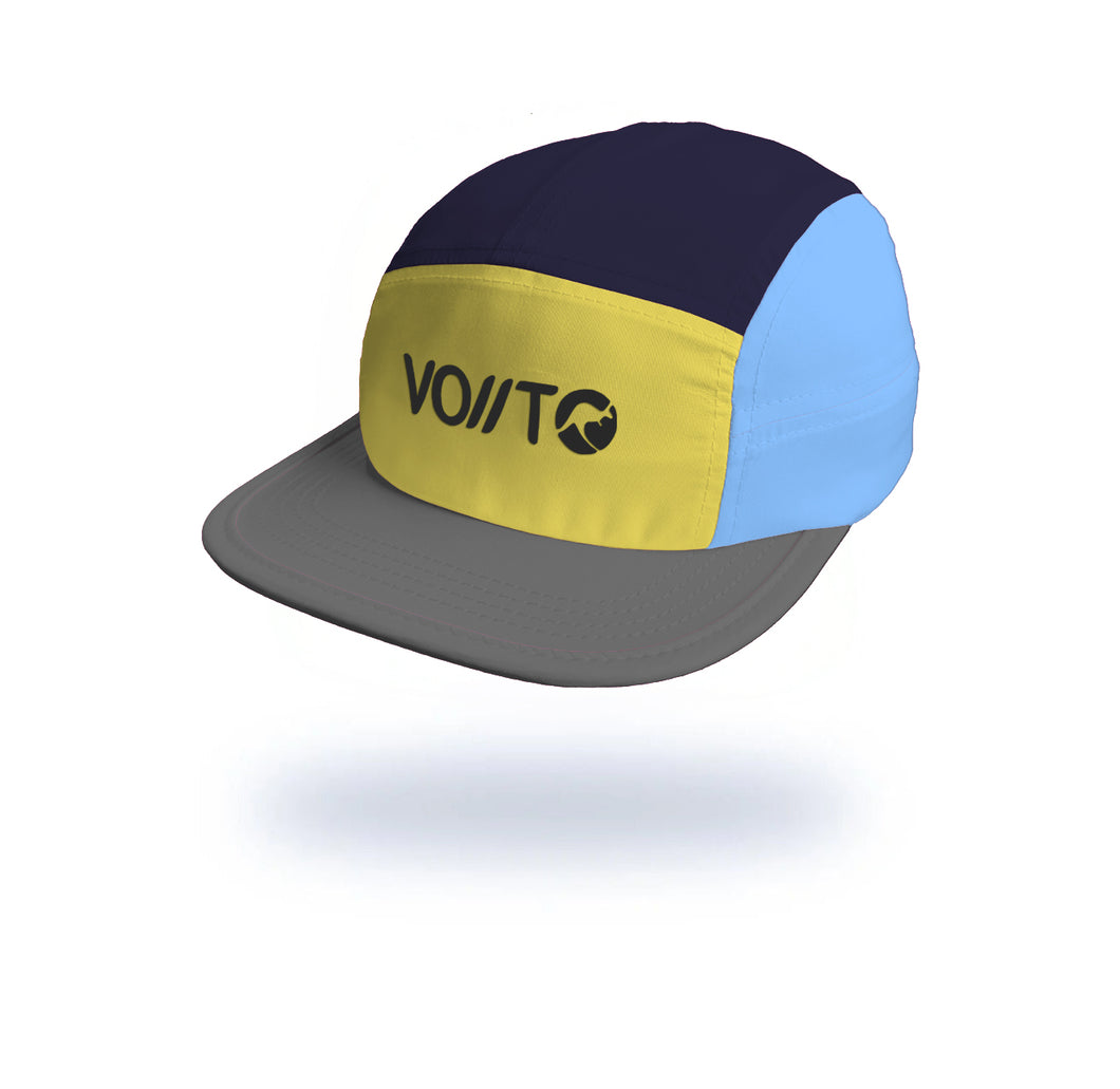Gorra Running Pro Azul/Amarilla