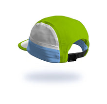 Cargar imagen en el visor de la galería, Gorra Running Pro Blanca/Azul/Verde
