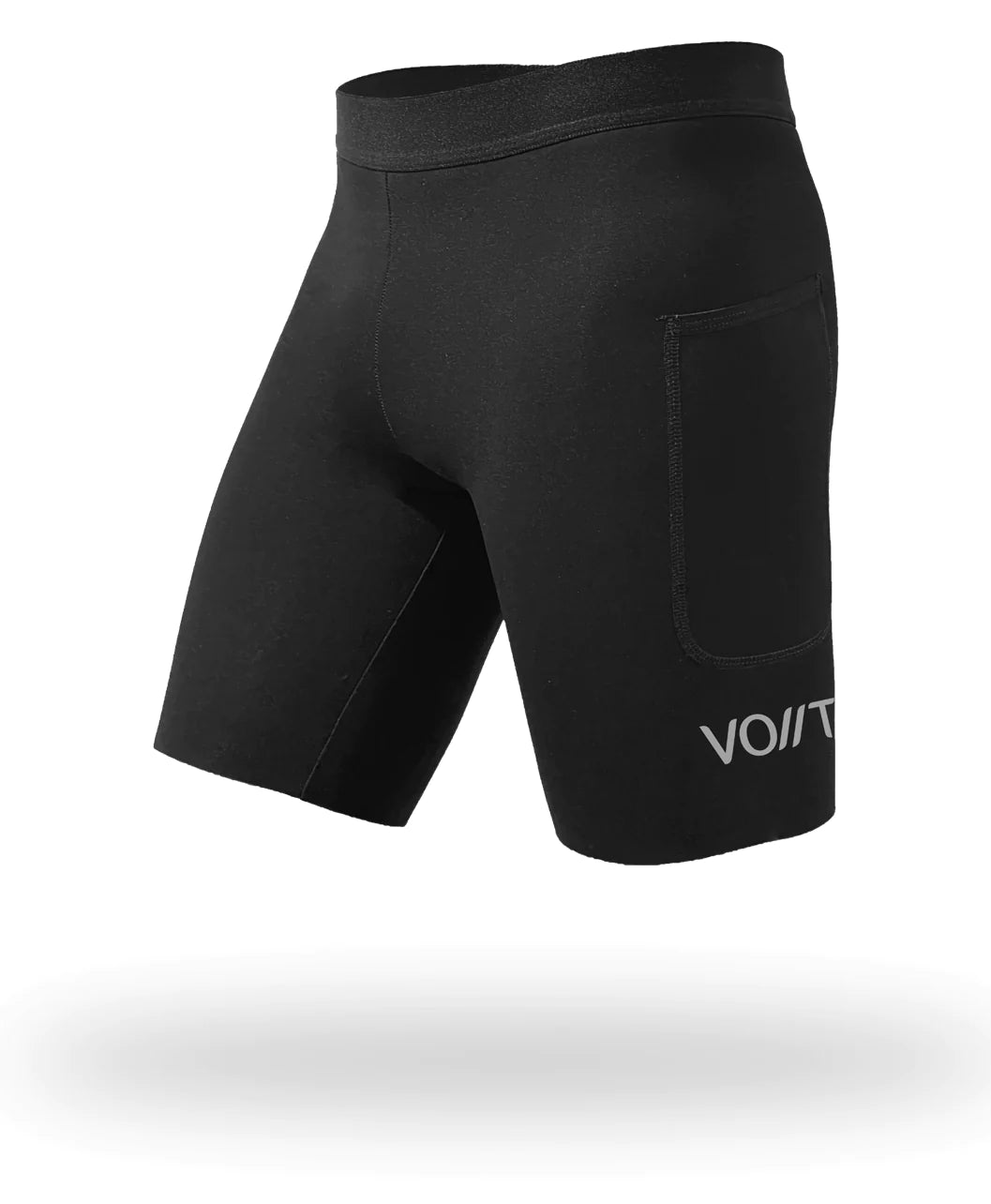 Short  Pro Running Hombre Negro 2 bolsillos