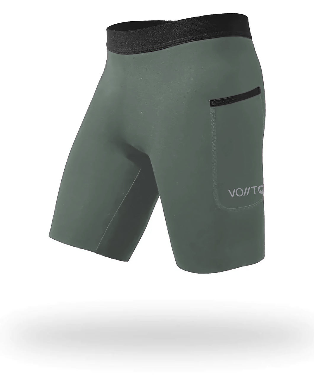 Short Pro Running Hombre Verde 5 bolsillos