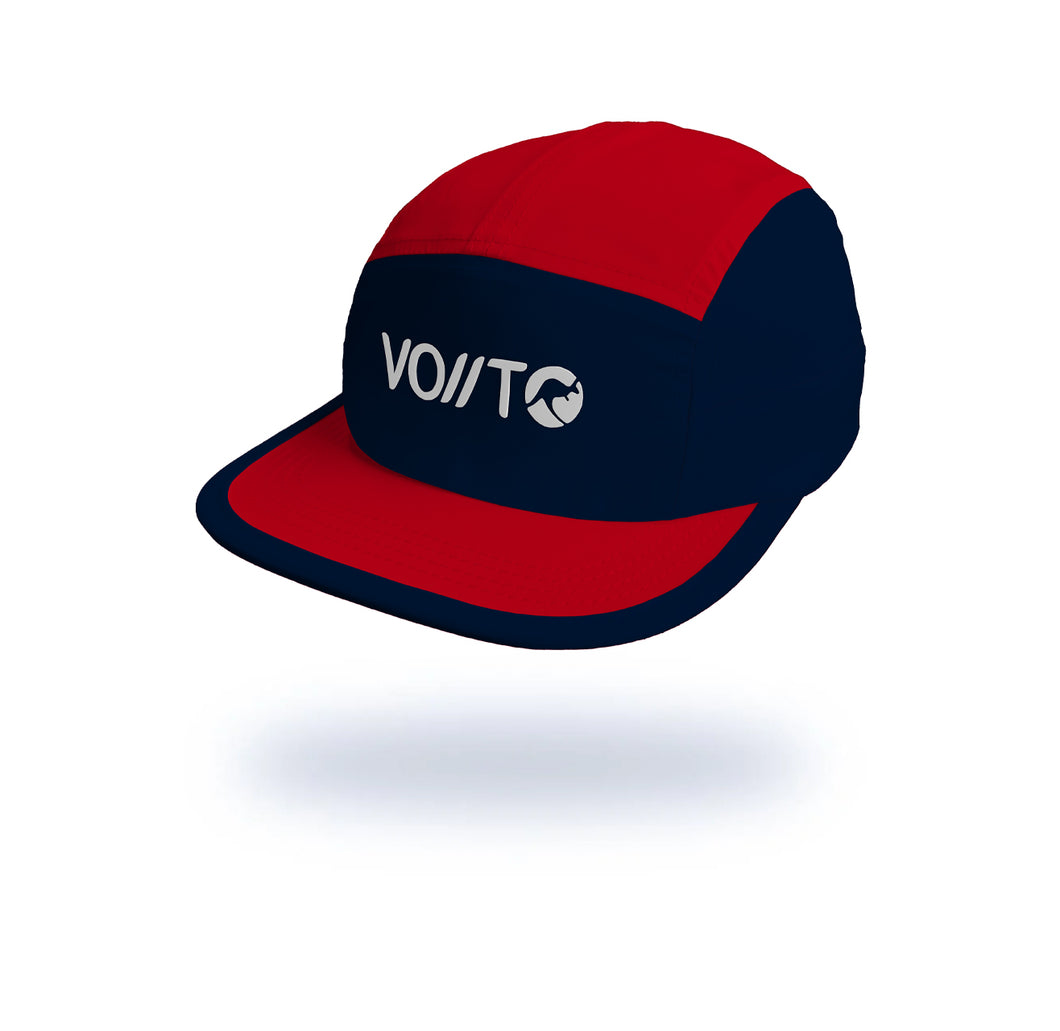 Gorra Running Pro Roja/Azul