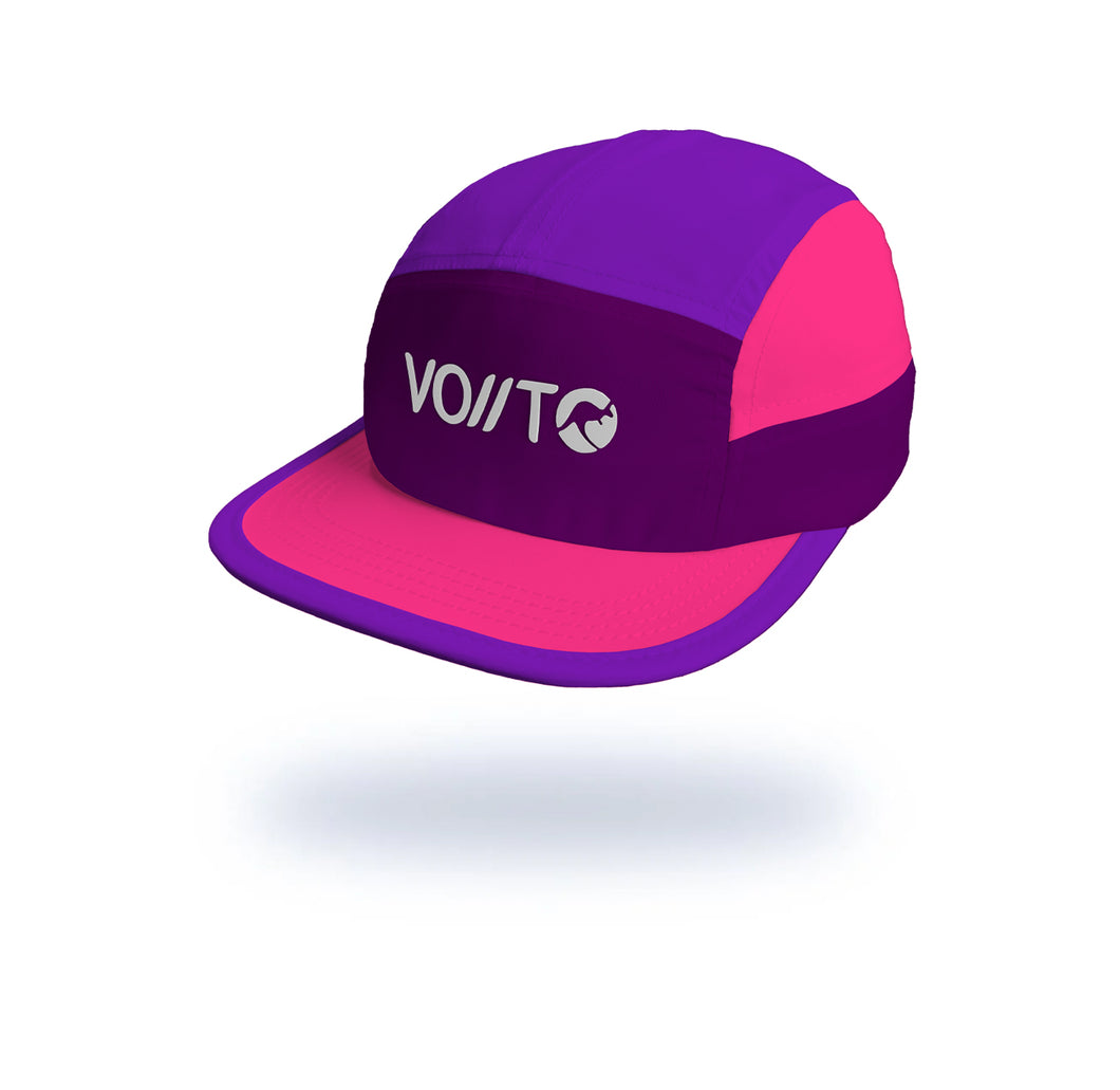 Gorra Running Pro Morada/Rosada