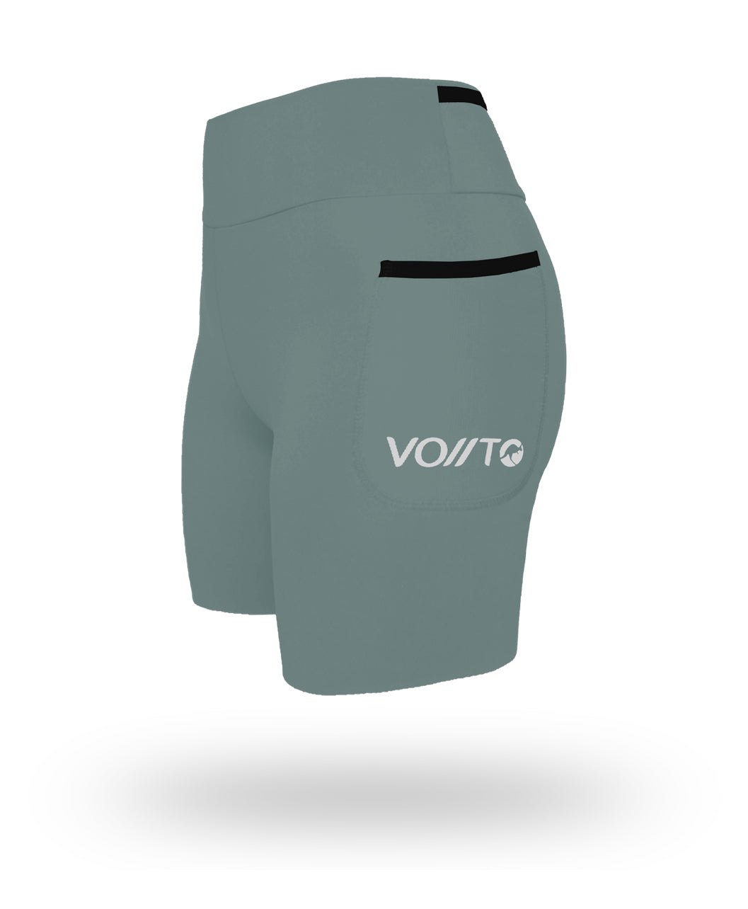 Short Pro Running Dama Largo verde olivo