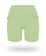 Cargar imagen en el visor de la galería, Short Pro Running Dama Largo Verde Limon
