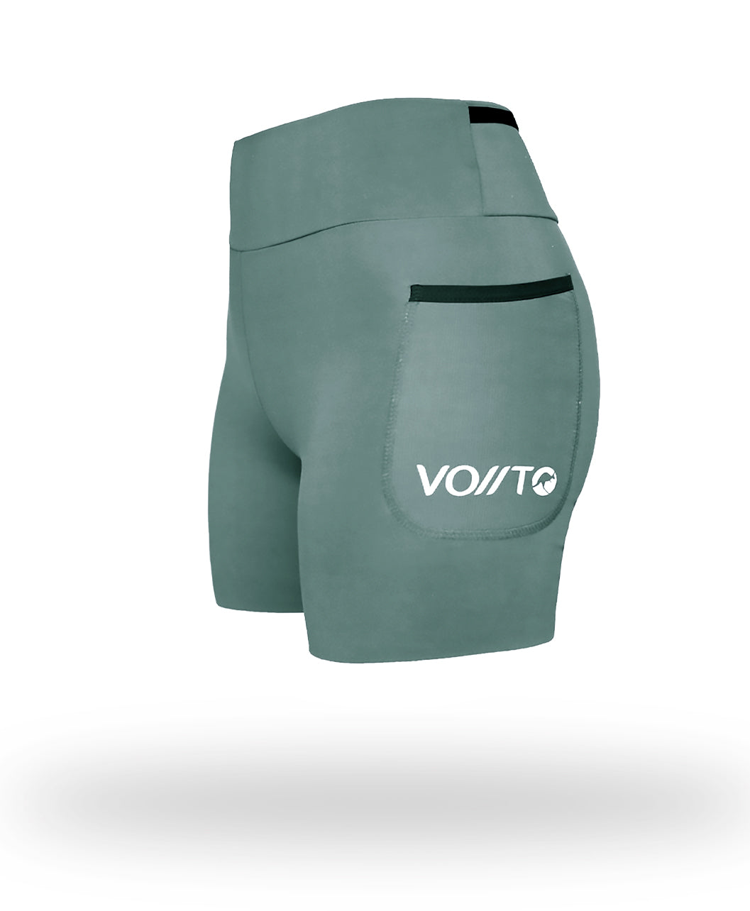 Short Pro Running Dama Corto Verde Olivo